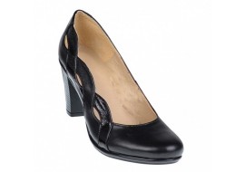 Pantofi dama din piele naturala, negru, Katty - P134233NLAC